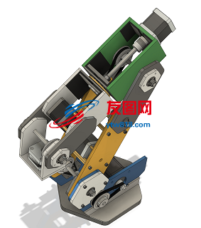 简易机器人机械臂3D图纸 INVENTOR设计 附STEP