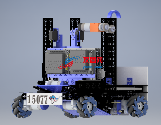 机器人车3D数模图纸 STP格式