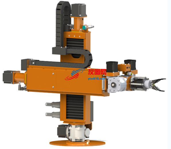 五轴机械臂机器人3D数图纸 Solidworks设计