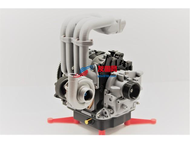 Mazda RX7 13B转子发动机3D打印图纸 STL格式
