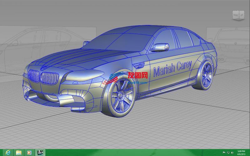 BMW 宝马 m5 2012汽车外壳3D图纸