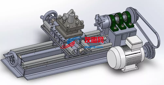 车床核心结构3D图纸 Solidworks设计 附STEP IGS