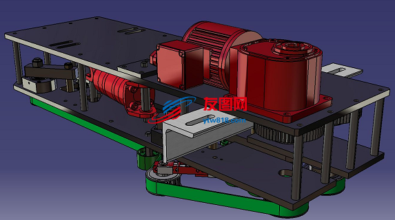 带式输送机部分结构3D图纸 CATIA st