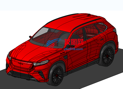 SUV轿车造型3D图纸 CATIA设计 附STP格式
