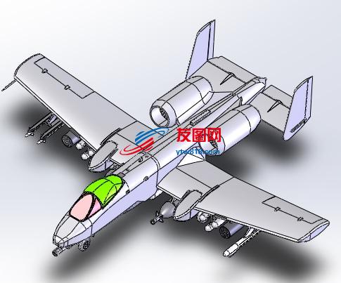 飞机模型（轰炸机）三维图
