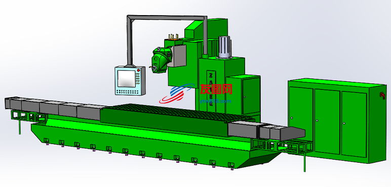 CNC加工中心简易模型3D图纸 STEP格式