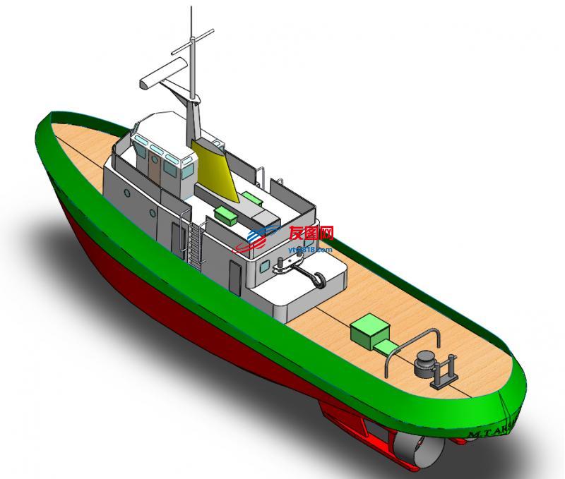 工作船舶模型