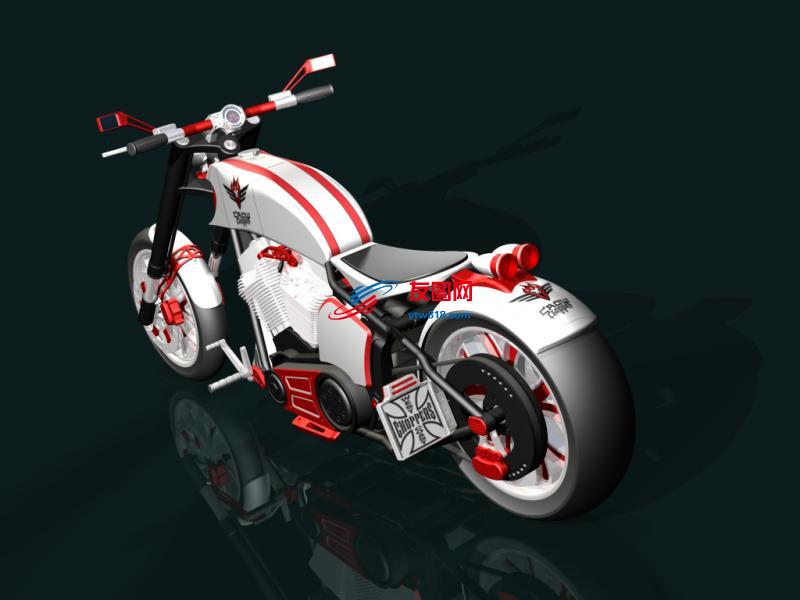 摩托车chopper-motorbike-crow-design