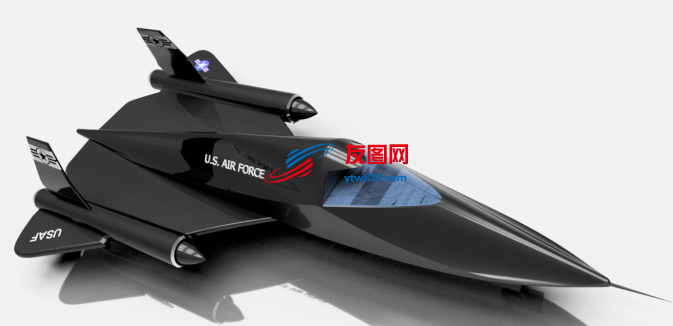 飞机简易模型3D图纸 STP格式