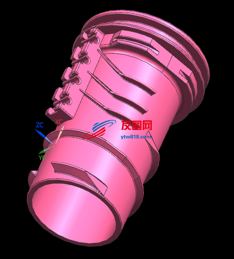 路虎汽车螺纹连接排气管模具设计