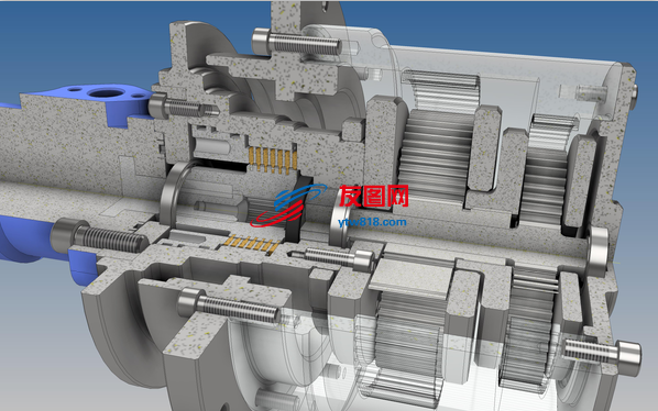 液压绞车机构3D图纸 STP格式