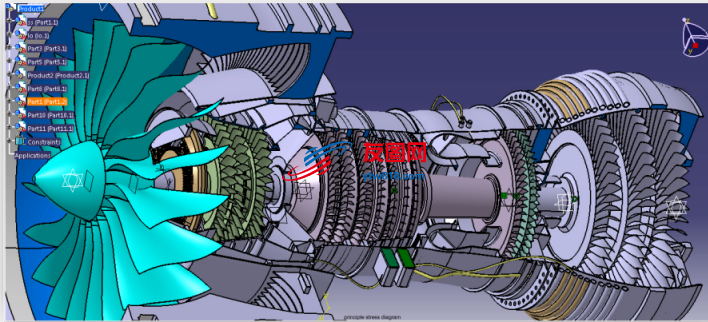 普惠1000G纯电力发动机3D模型图纸 Catia设计