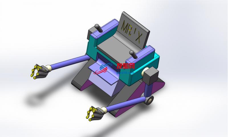 搬运机器人3D模型三维图纸+仿真动画视频
