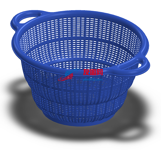 淘米盆镂空塑料盆模型3D图纸 x_t格式