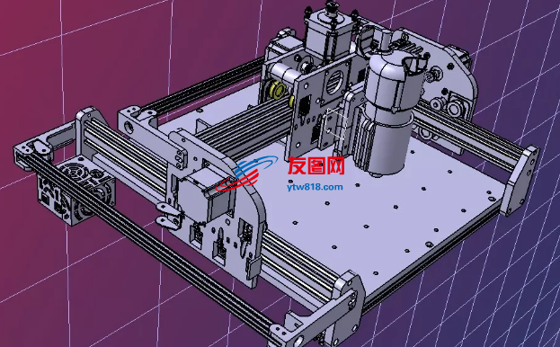 CNC数控打印机3D数模图纸 CATIA设计 附STP