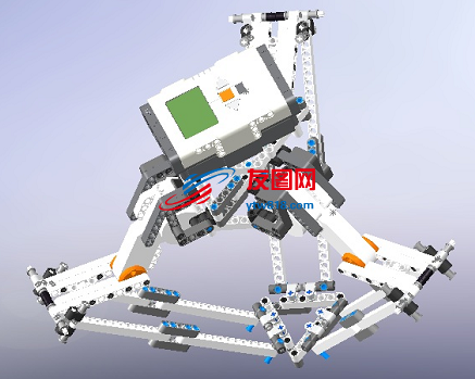 三角机器人拼装玩具模型3D图纸 Solidworks设计