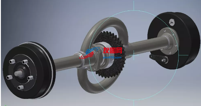 拖拉机转向节轴支架3D图纸  INVENTOR设计