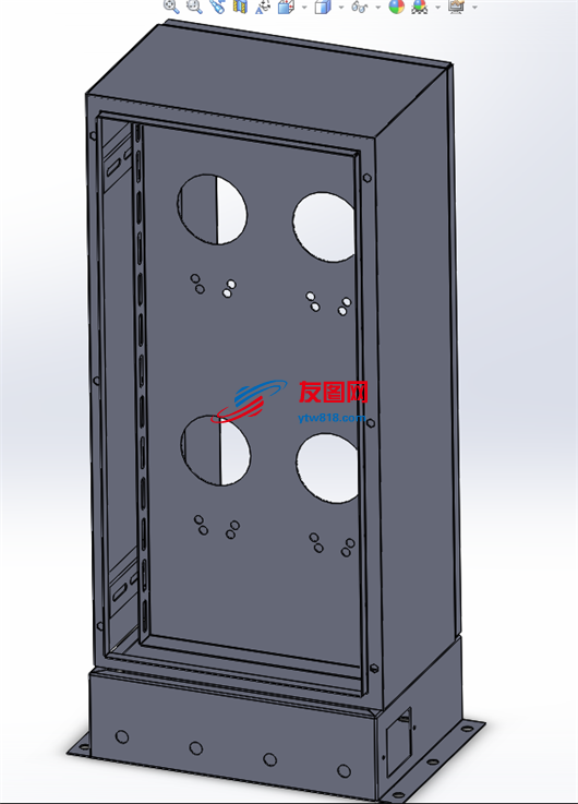 5777-克隆电控柜配电柜（三维模型+二维工程图）SW2014