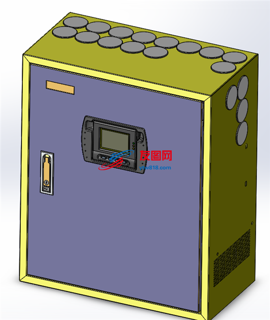 5774-液晶屏钣金机柜（钣金电控箱）SW2014