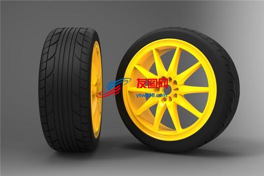 汽车轮胎产品模型-轮胎12