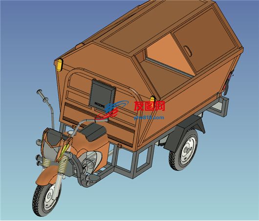 摩托三轮车（附工程图）
