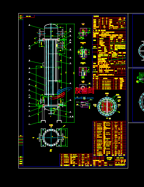 18平方米U形管换热器详细图