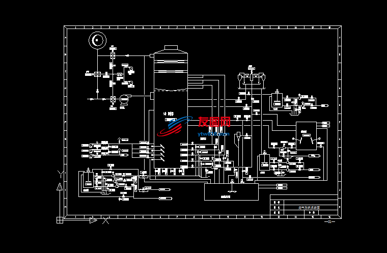 废气处理装置烟气脱硫系统设计图