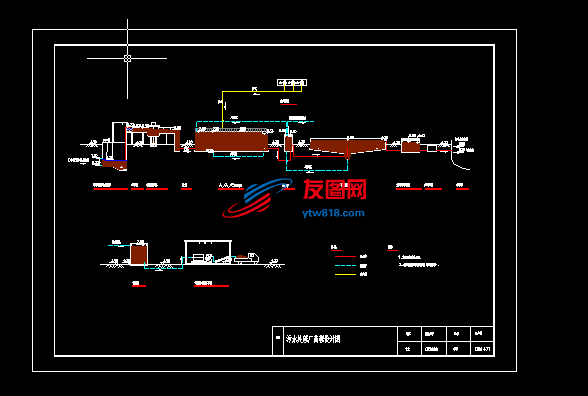 污水处理厂高程设计图