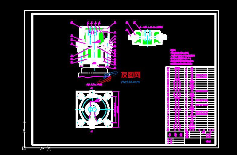 机械泵CAD图纸