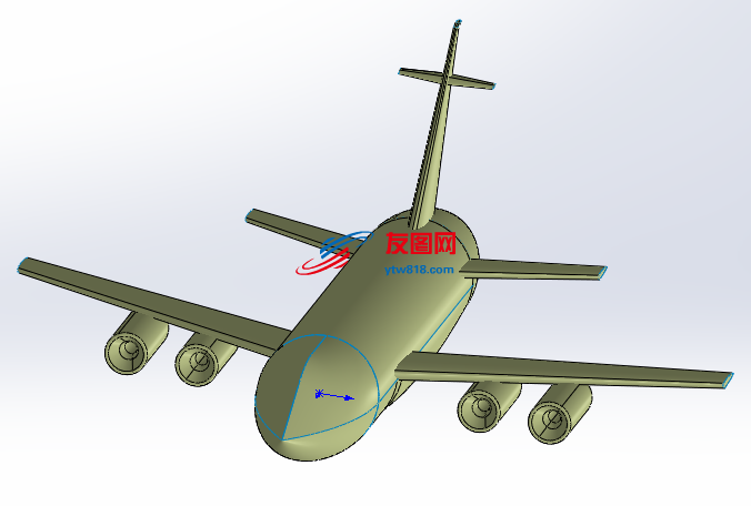 波音787客机模型，毕业设计作品