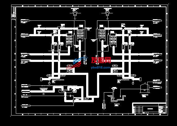 某火电厂烟气脱硝系统流程图（施工图阶段）