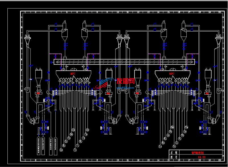300MW机组锅炉系统图5GL33(锅炉制送粉系统)