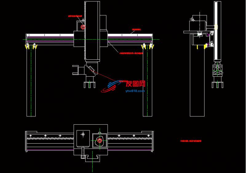桁架机器人草图CAD图纸