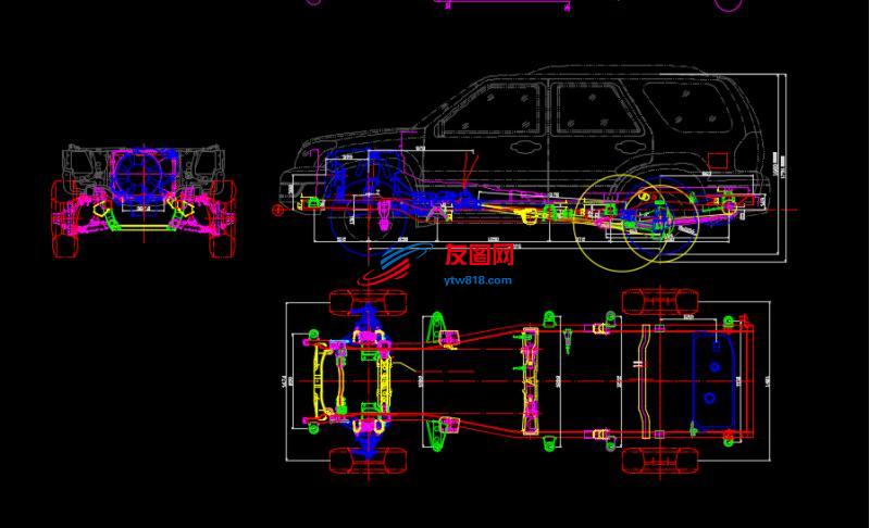 SUV汽车CAD图纸