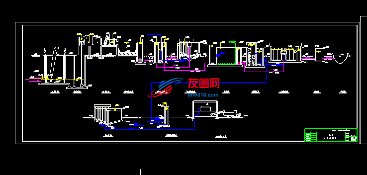 污水处理厂工艺高程图