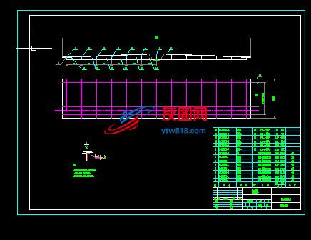 65平方四电场除尘器部件外顶盖板设计图.DWG