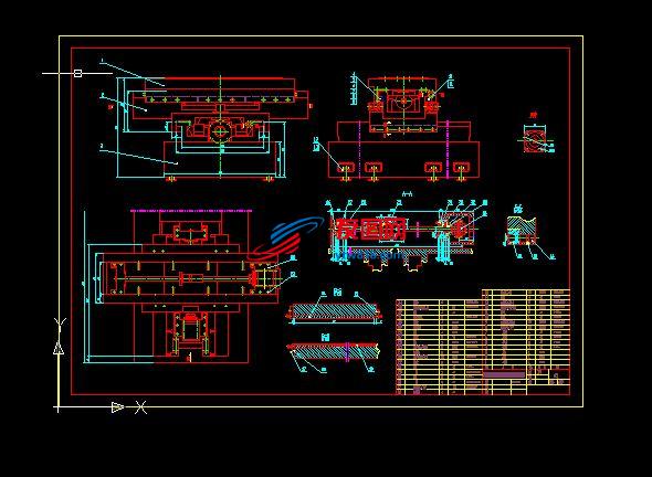 一套数控机床CAD设计图