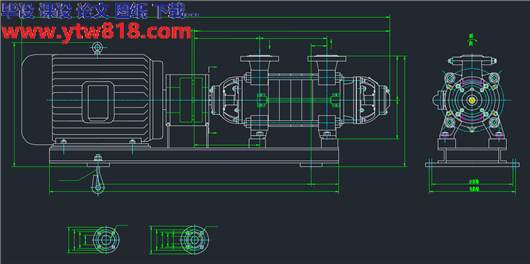 DG多级泵 DG12-25  CAD生产图