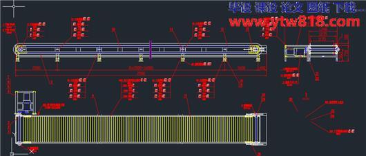 BL200链板输送线(全套图纸含总装图，零部件图，下料图，BOM清单)